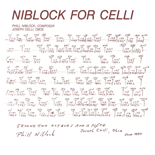 NIBLOCK, PHILL - NIBLOCK FOR CELLI / CELLI PLAYS NIBLOCK LP