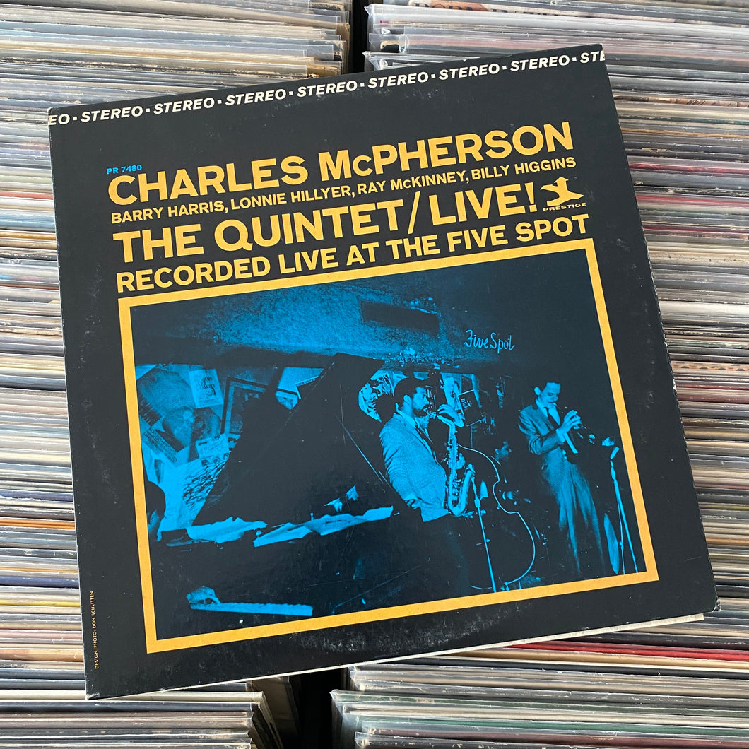 MCPHERSON, CHARLES ‎– THE QUINTET/LIVE! (RECORDED LIVE AT THE FIVE SPOT) LP (USED)
