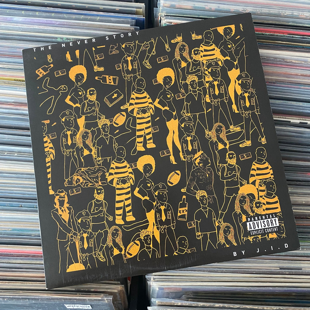 J.I.D - THE NEVER STORY (USED, ORANGE VINYL)