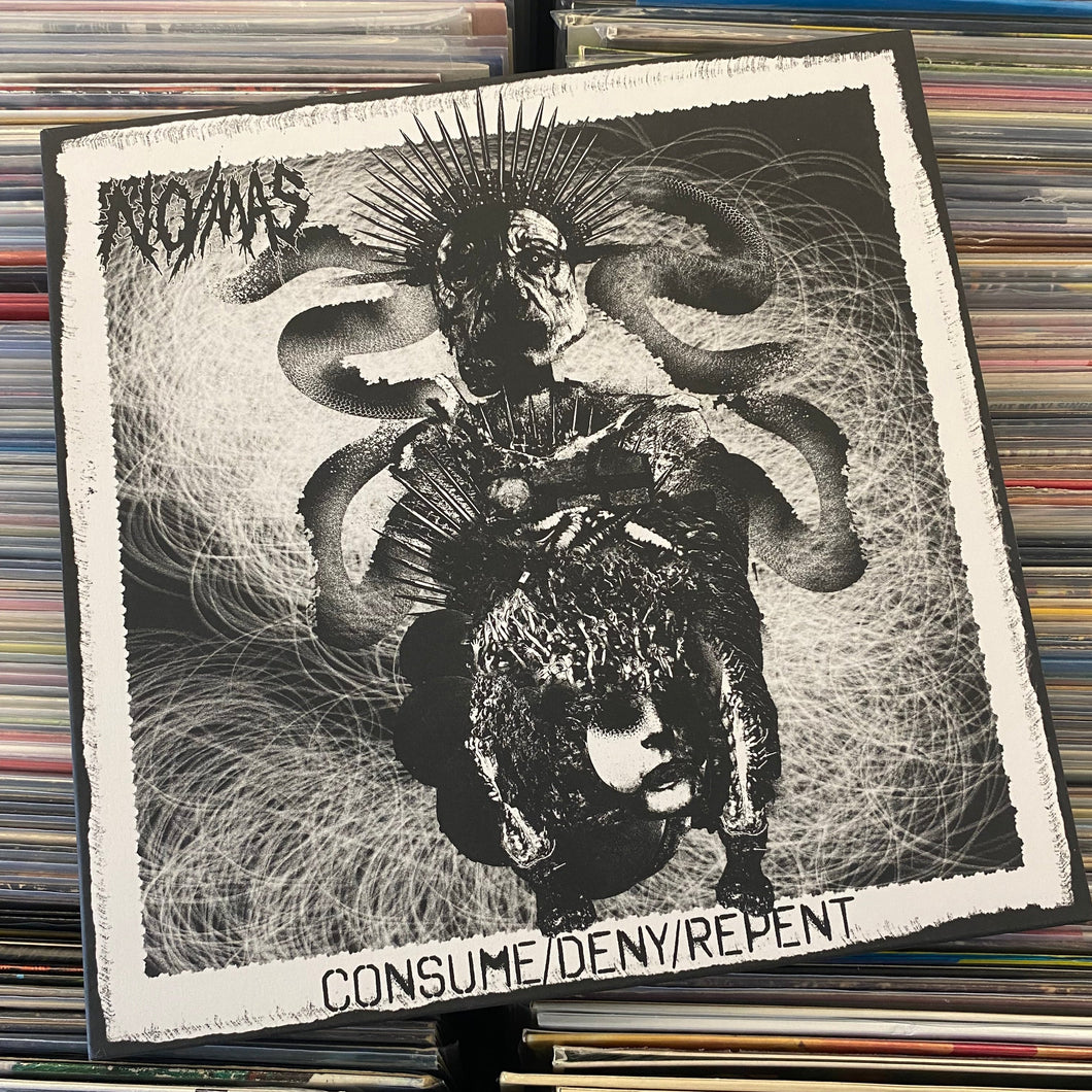 NO/MÁS ‎– CONSUME / DENY / REPENT LP (USED, CLEAR SPLATTER VINYL)